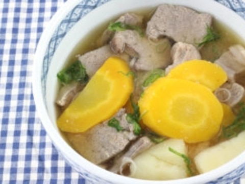 チムシンジ 豚レバーの汁物(味噌味)